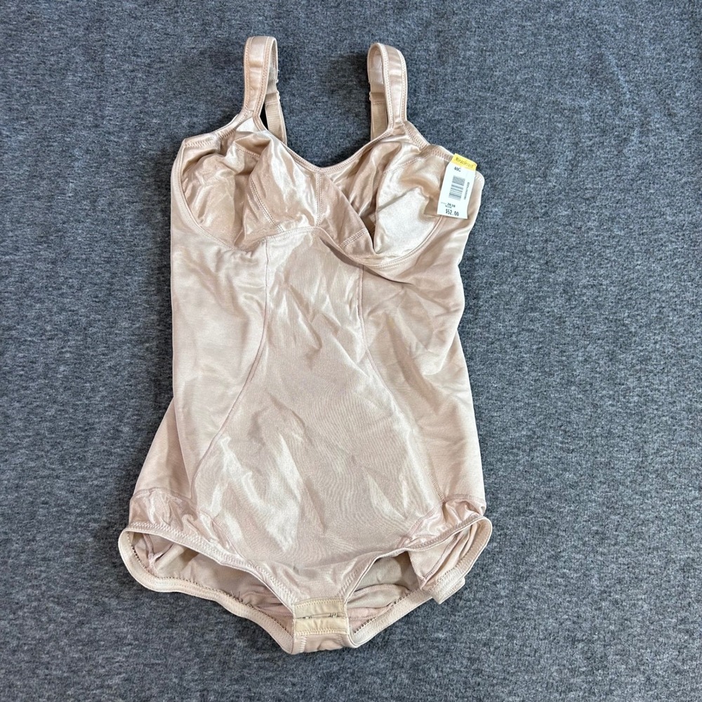 Miraclesuit Nude Shapewear Bodysuit Underwire Firm Control Style 2638 40C NEW